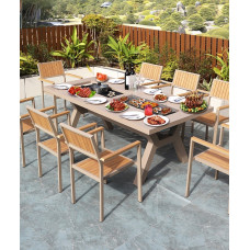 Outdoor BBQ Table and Chairs