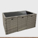 Outdoor Table Chair Patio Set Balcony Relaxation Villa Minimal Modern Storage Rattan Braid Furniture