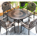 Outdoor Aluminum Table and Chair Set for Home Patio Garden Use