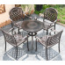 Outdoor Aluminum Table and Chair Set for Home Patio Garden Use