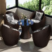 Outdoor Rattan Table Chair Set for Patio Balcony Courtyard Outdoor Rattan Table Chair Set for Patio Balcony Courtyard