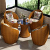 Outdoor Rattan Table Chair Set for Patio Balcony Courtyard Outdoor Rattan Table Chair Set for Patio Balcony Courtyard