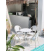 Outdoor Table Chairs Umbrella Patio Balcony Cafe Milk Tea Shop White Rattan Chairs Outdoor Table Chairs Umbrella Patio Balcony Cafe Milk Tea Shop White Rattan Chairs