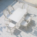 Outdoor Table Chairs Umbrella Patio Balcony Cafe Milk Tea Shop White Rattan Chairs Outdoor Table Chairs Umbrella Patio Balcony Cafe Milk Tea Shop White Rattan Chairs