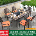 Outdoor Aluminum Grill Tables Patio Terrace Garden Villa Iron Outdoor Leisure Home Exterior Electric Grill Tables Chairs Outdoor Aluminum Grill Tables Patio Terrace Garden Villa Iron Outdoor Leisure Home Exterior Electric Grill Tables Chairs