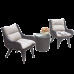 Elegant Outdoor Rattan Table Chair Set
