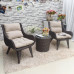 Elegant Outdoor Rattan Table Chair Set