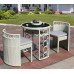 Outdoor Rattan Furniture Set Round Table Chair Combination Outdoor Rattan Furniture Set Round Table Chair Combination