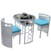 Outdoor Rattan Furniture Set Round Table Chair Combination Outdoor Rattan Furniture Set Round Table Chair Combination