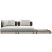 Outdoor Wicker Sofa Set Garden Patio Lounge Rattan Chair Designer Hotel Balcony Anticorrosion Wood Furniture