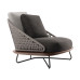 Outdoor leisure single rattan sofa villa balcony terrace homestay sample room rattan chair table chair 3 piece set furniture