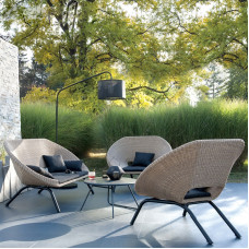 Outdoor Woven Sofa Set Courtyard Garden Furniture Lounge Chairs Balcony Simplicity Deck Chairs Outdoor Woven Sofa Set Courtyard Garden Furniture Lounge Chairs Balcony Simplicity Deck Chairs