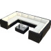 Outdoor Rattan Wicker Sofa Sunproof Waterproof Patio Balcony Garden Rattan Chair Outdoor Relaxation Outdoor Rattan Wicker Sofa Sunproof Waterproof Patio Balcony Garden Rattan Chair Outdoor Relaxation