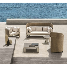 Nordic Outdoor Rattan Lounge Furniture Waterproof Sunproof Patio Garden Nordic Outdoor Rattan Lounge Furniture Waterproof Sunproof Patio Garden