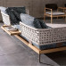 Nordic Wicker Outdoor Rattan Sofa Garden Stainless Steel Designer Relaxed Teak Wicker Chair Villa Patio Garden Tea Table Nordic Wicker Outdoor Rattan Sofa Garden Stainless Steel Designer Relaxed Teak Wicker Chair Villa Patio Garden Tea Table