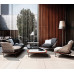 Scandinavian Outdoor Sofa Set with Footstool