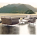 Scandinavian Outdoor Sofa Set with Footstool