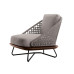 Scandinavian Outdoor Sofa Set with Footstool