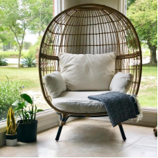 Outdoor Wicker Table Chair Set Balcony Patio Nest Sofa Lazy Rattan Chair Homestay Furniture Outdoor Wicker Table Chair Set Balcony Patio Nest Sofa Lazy Rattan Chair Homestay Furniture