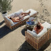 Outdoor Woven Sofa Balcony Leisure Patio Garden Lounge Small Home Furniture Set Outdoor Woven Sofa Balcony Leisure Patio Garden Lounge Small Home Furniture Set