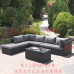 Outdoor Wicker Rattan Sofa Combination for Sun and Waterproof Protection Outdoor Wicker Rattan Sofa Combination for Sun and Waterproof Protection