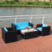Outdoor Wicker Rattan Sofa Combination for Sun and Waterproof Protection Outdoor Wicker Rattan Sofa Combination for Sun and Waterproof Protection