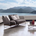 Scandinavian Outdoor Rattan Sofa Waterproof Sunscreen Villa Garden Creative Designer Wooden Tea Table Combination Outdoor Rattan Chairs