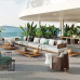 Courtyard Patio Sunshade Leisure Sofa Set