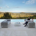 Nordic Outdoor Garden Patio Sunroom Veranda Villa Hotel Single Aluminum Alloy Sofa Nordic Outdoor Garden Patio Sunroom Veranda Villa Hotel Single Aluminum Alloy Sofa