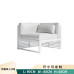 Nordic Outdoor Garden Patio Sunroom Veranda Villa Hotel Single Aluminum Alloy Sofa Nordic Outdoor Garden Patio Sunroom Veranda Villa Hotel Single Aluminum Alloy Sofa