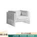 Nordic Outdoor Garden Patio Sunroom Veranda Villa Hotel Single Aluminum Alloy Sofa Nordic Outdoor Garden Patio Sunroom Veranda Villa Hotel Single Aluminum Alloy Sofa