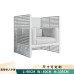 Nordic Outdoor Garden Patio Sunroom Veranda Villa Hotel Single Aluminum Alloy Sofa Nordic Outdoor Garden Patio Sunroom Veranda Villa Hotel Single Aluminum Alloy Sofa