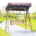 Adult Wooden Garden Swing Chair Outdoor Balcony Carbonized Wood Hanging Chair Adult Wooden Garden Swing Chair Outdoor Balcony Carbonized Wood Hanging Chair