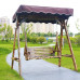 Adult Wooden Garden Swing Chair Outdoor Balcony Carbonized Wood Hanging Chair Adult Wooden Garden Swing Chair Outdoor Balcony Carbonized Wood Hanging Chair