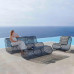 Nordic Outdoor Wicker Furniture Garden Patio Aluminum Sofa Set Balcony Hotel Villa Home Furniture