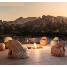 Outdoor Rattan Furniture Patio Balcony Hotel Terrace Garden Sunproof Waterproof