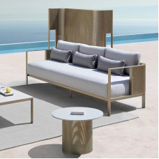 Nordic Outdoor Stainless Steel Courtyard Sofa Villa Sunroom Chair Garden Waterproof Furniture Set