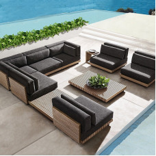 Outdoor Luxury Solid Wood Sofa Sets