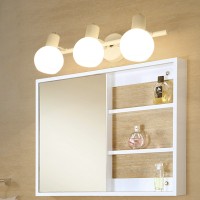 Glass Ball Mirror Front Led Bathroom Lamp