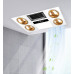 Threeinone Bathroom Lights with Steam Heater Fan Lighting Threeinone Bathroom Lights with Steam Heater Fan Lighting