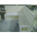 Solid Wood White Bench Lounge Chair For Tea Restaurant Cafe Balcony Bars