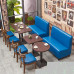 Simple Style Solid Wood Sofa Table Chair Combination