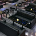 Customized Music Bar Western Restaurant Cafe Table Chair Combination Barbecue Hot Pot Bubble Tea Shop KTV Card Slot Sofa