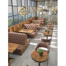 Industrial Style Barbecue Restaurant Western Dining Grill Table Chairs Fast Food Noodle Restaurant Xiang Cuisine Music Restaurant Booth Sofa Commercial