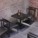 Industrial Retro Bar Cafe Western Restaurant Music Diner BBQ Pub Sofa Lounge Tables Chairs