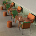 Cafe Lounge Chairs Bar Table Set