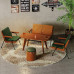 Cafe Lounge Chairs Bar Table Set