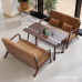 Modern Dual Seater Furniture for Cafe Dining