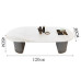 Nordic Luxury Leather Sofas VIP Reception Area Table Chair Set