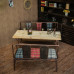 Vintage Loft Iron Sofa Cafe Bar Table Sofa Combination Vintage Loft Iron Sofa Cafe Bar Table Sofa Combination